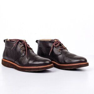 Samuel Hubbard Men Re-boot Brown Lace-up Vibram Dress Shoes sz 9